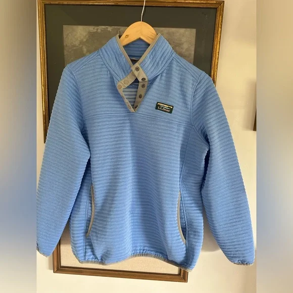 L.L. Bean Airlight Pullover sz M - Picture 3 of 8
